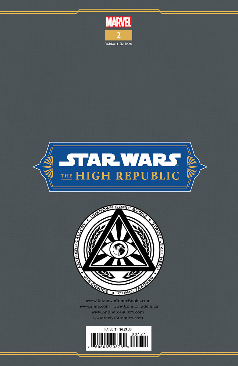 SIGNED W/ COA STAR WARS: THE HIGH REPUBLIC #2 UNKNOWN COMICS TYLER KIRKHAM EXCLUSIVE VAR (09/27/2023)